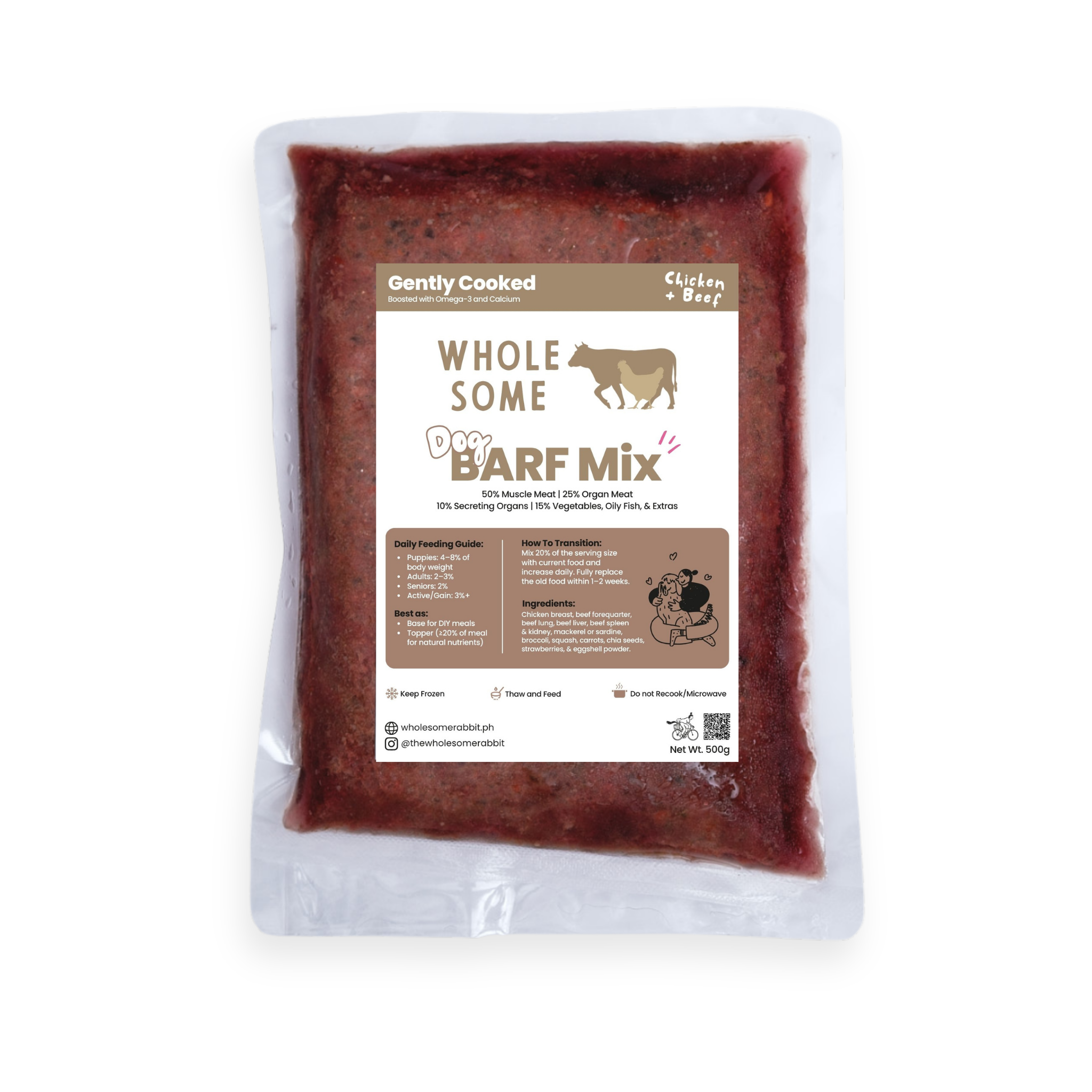 Gently Cooked Dog BARF Mix