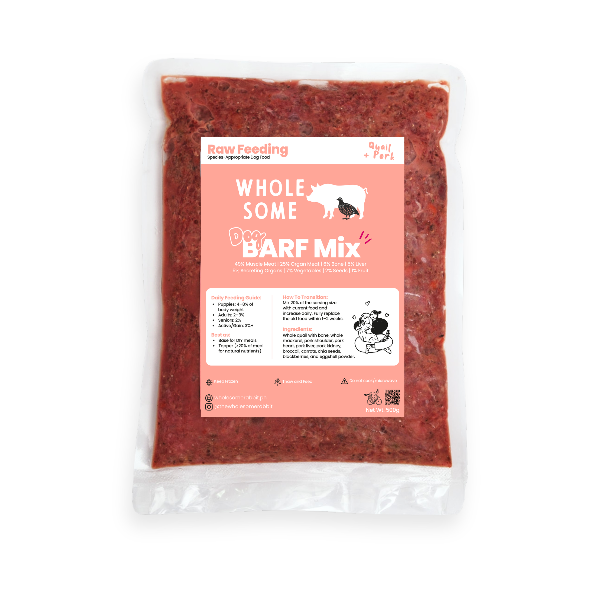 Raw Feeding Dog BARF Mix