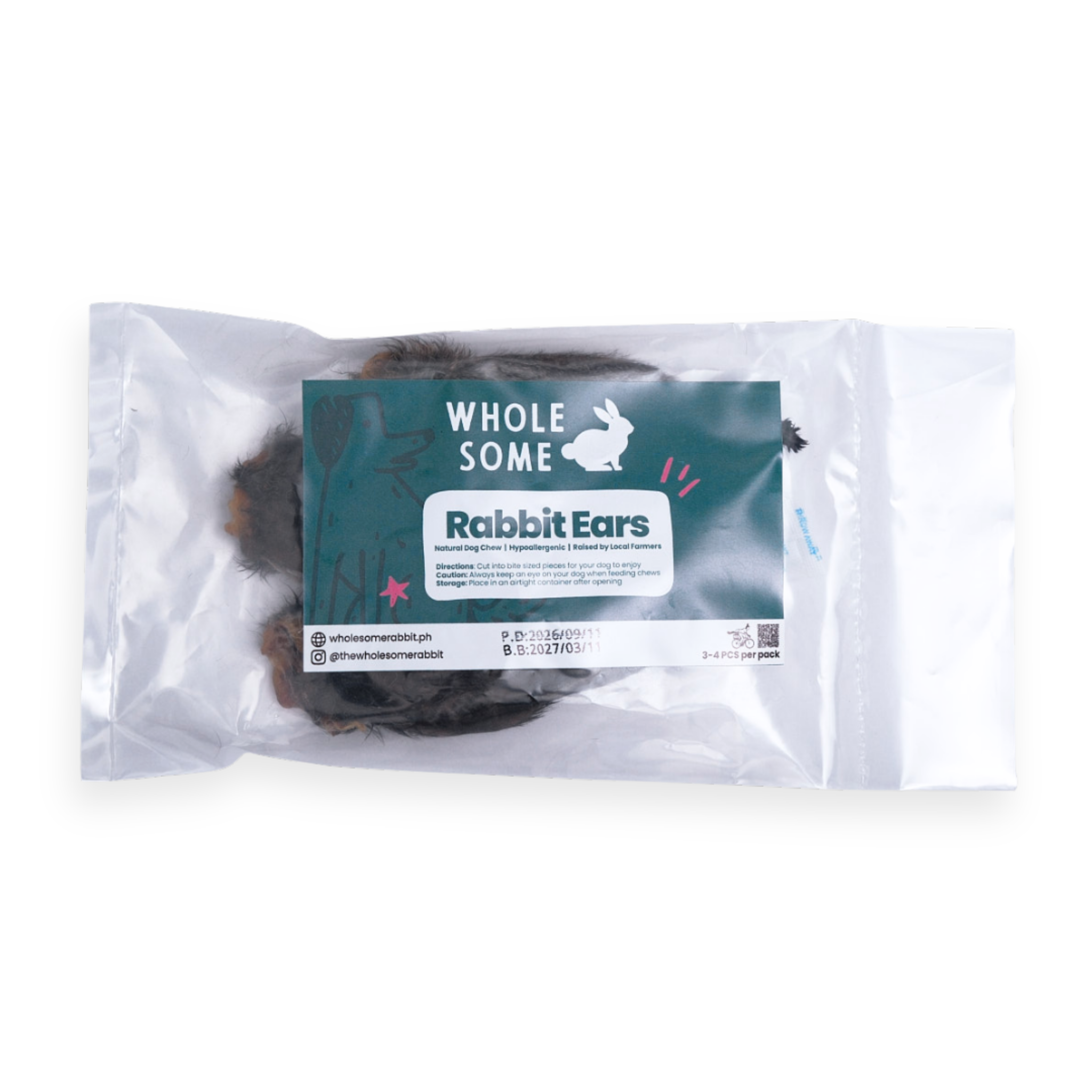 Dehydrated Rabbit Chews for Dogs