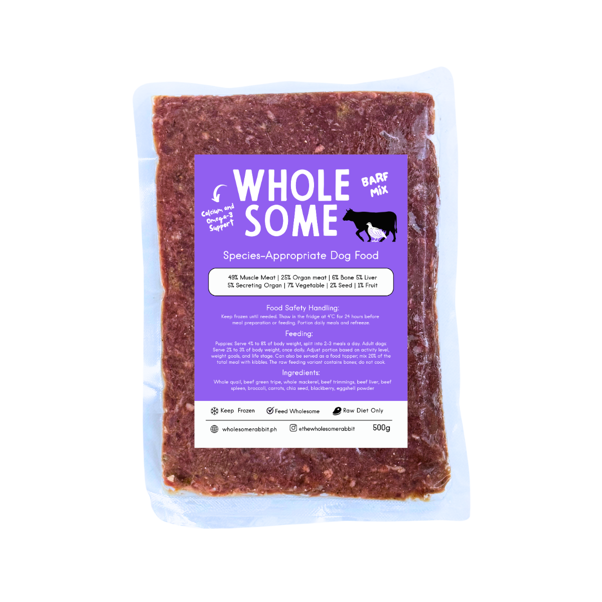 Raw Feeding Dog BARF Mix