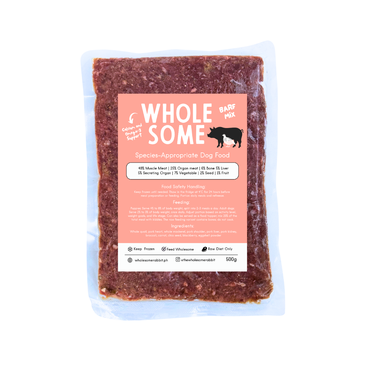 Raw Feeding Dog BARF Mix