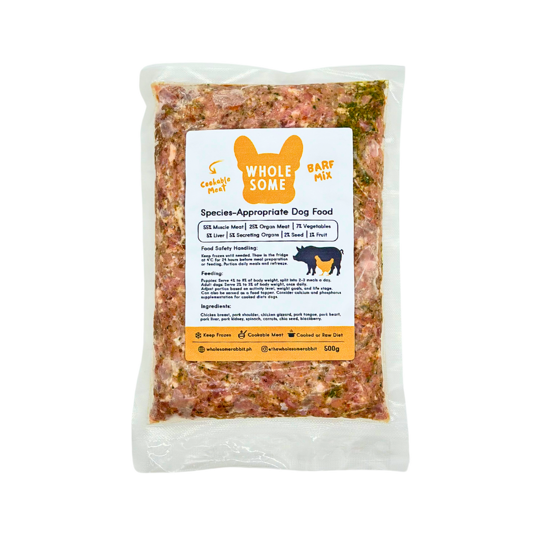 Cookable Dog BARF Mix
