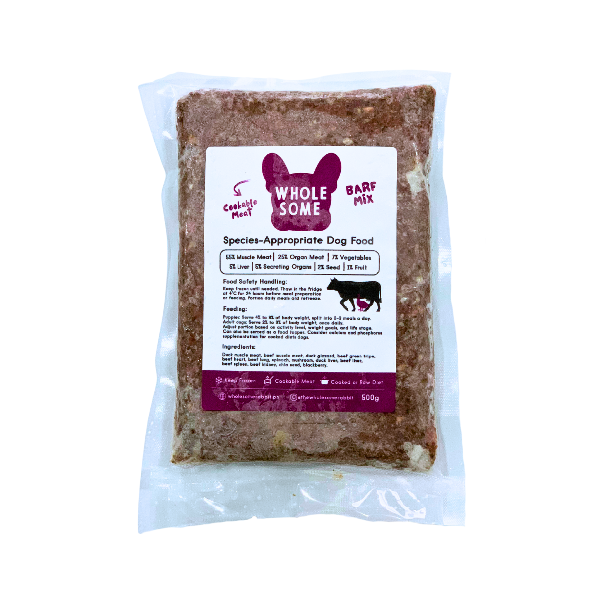 Cookable Dog BARF Mix