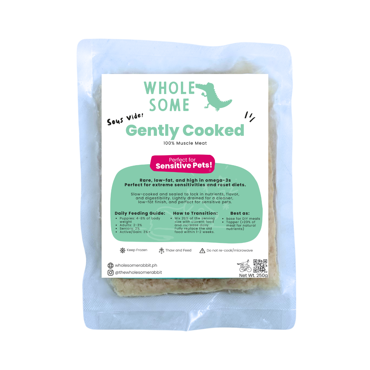 Gently Cooked Single Proteins