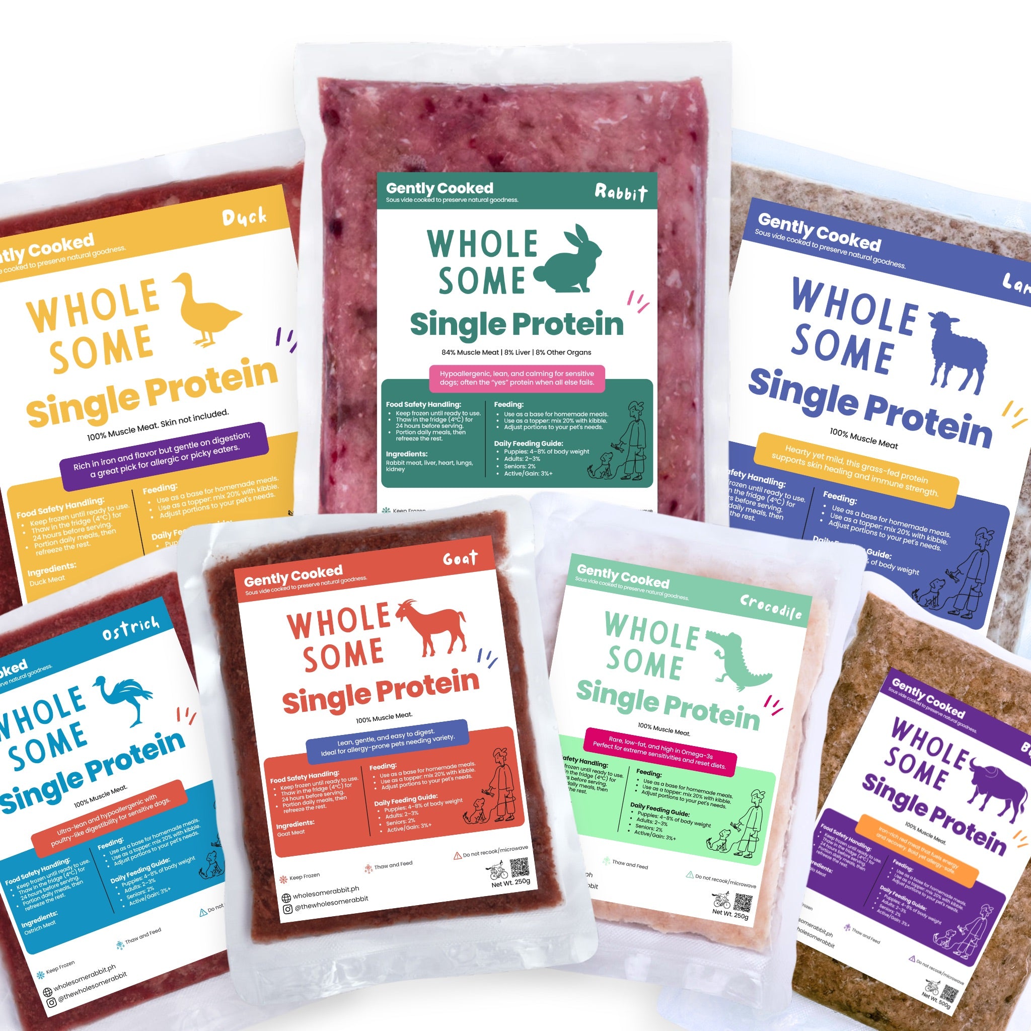 Gently Cooked Single Proteins
