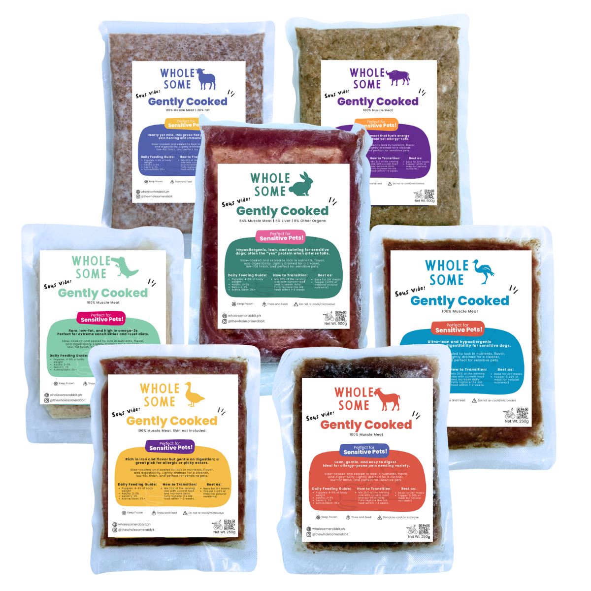 Gently Cooked Single Proteins