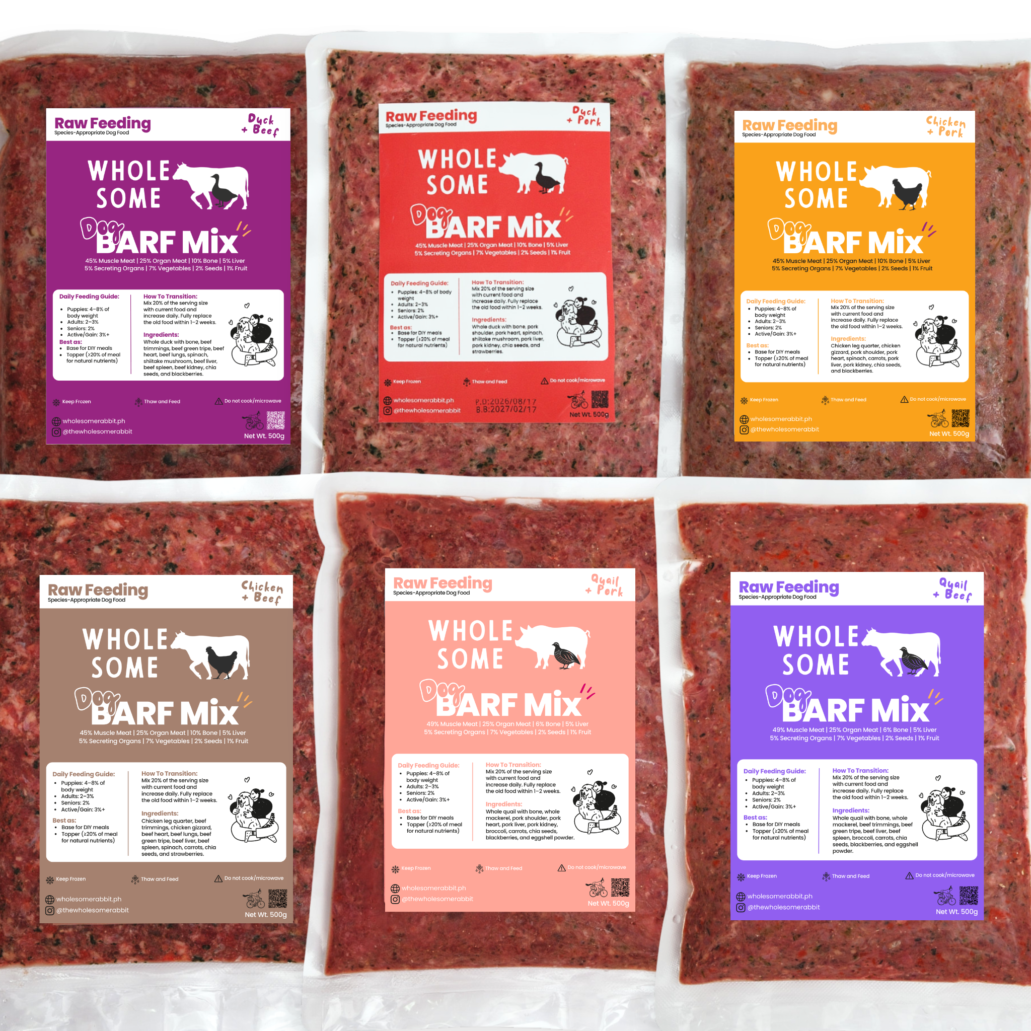 Raw Feeding Dog BARF Mix