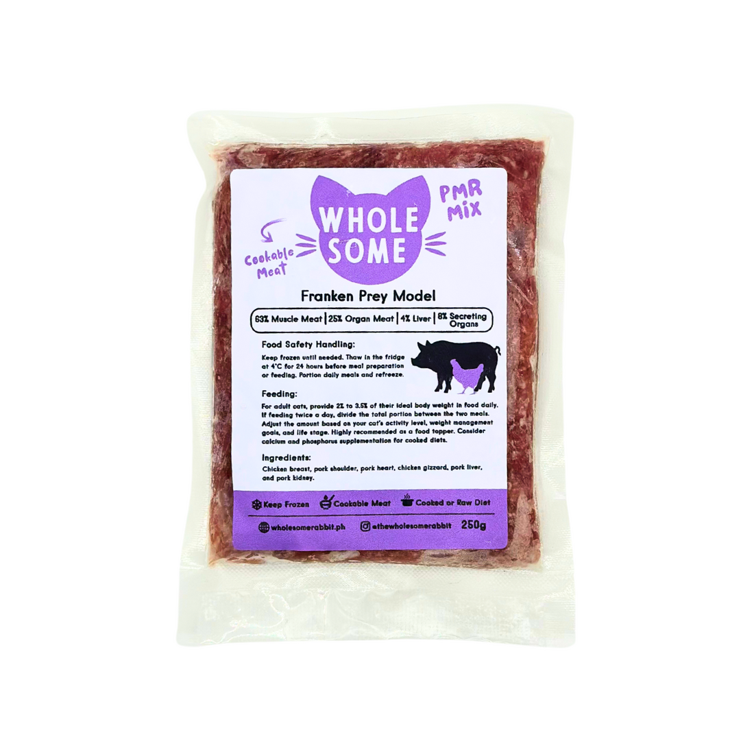 Fresh Cat Food PH – Cookable PMR Mix for Cats – Wholesome Rabbit